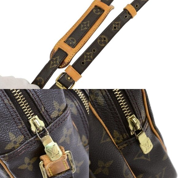LOUIS VUITTON Nile Crossbody Shoulder Bag Monogram Leather Brown M45244 35EB725 - Picture 8 of 16